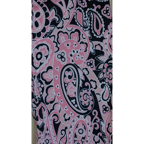 Cotton Zone Pink Women’s Cropped Pants Sz XL Paisley Boho Vacation Travel - Picture 7 of 8